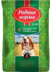 Родные корма сухой корм для взрослых собак всех пород с ягненком 16,38 кг.